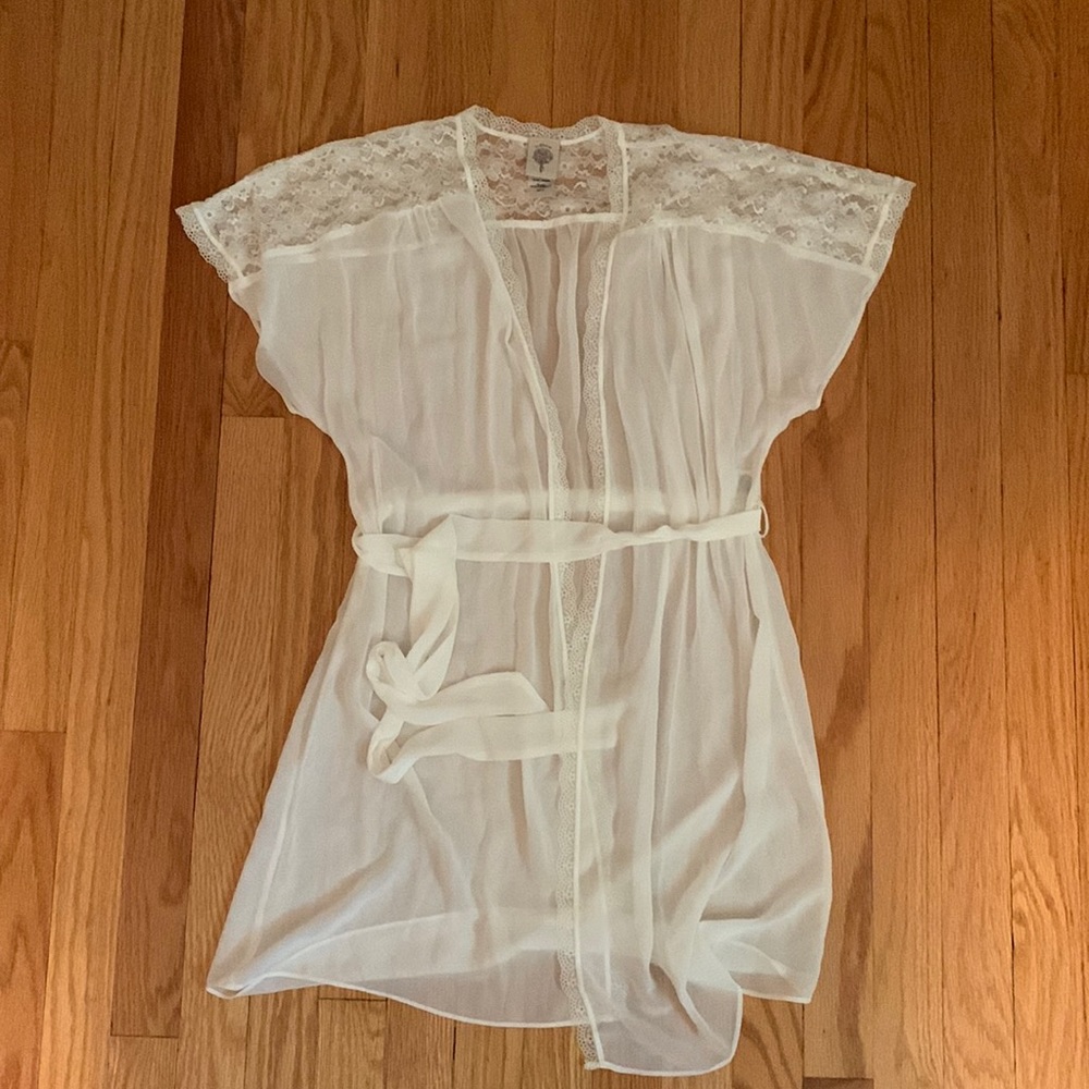 Intimates lace robe